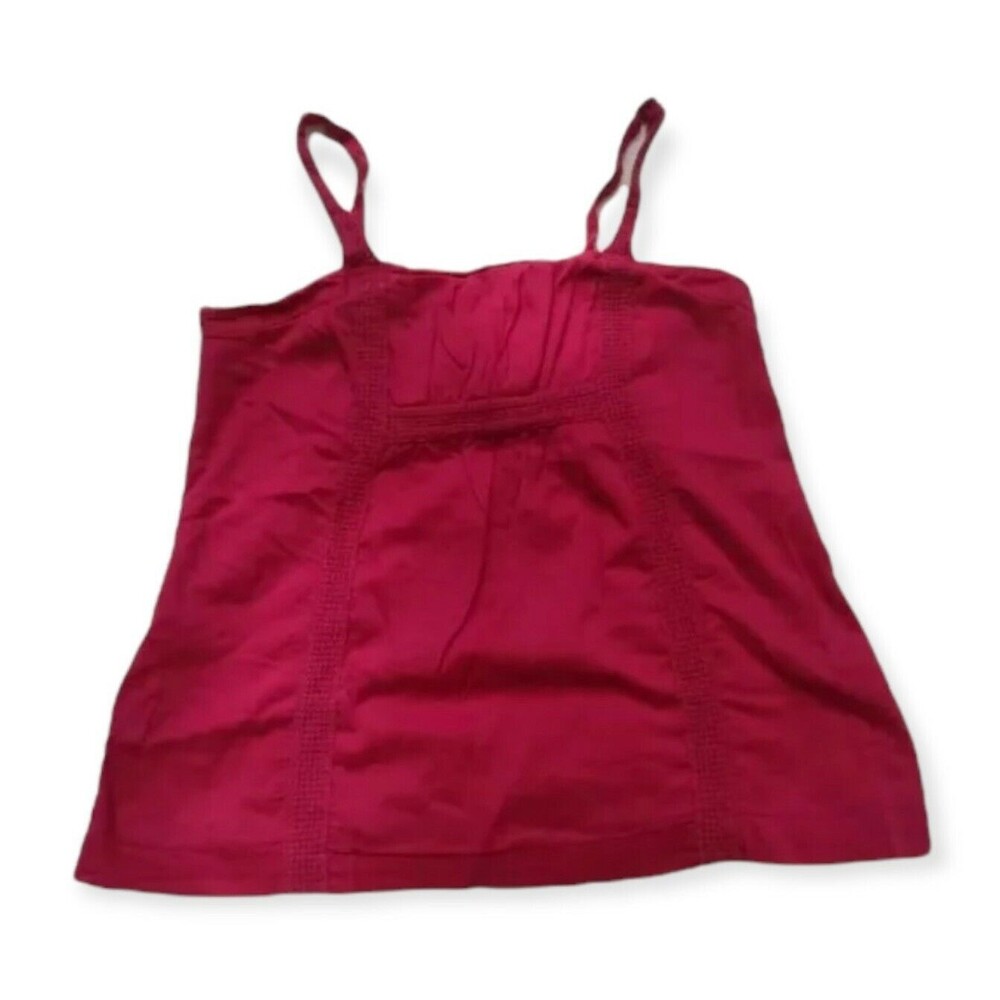 Old Navy Woman Top Size S Cotton Strappy Camisole Pink Sleeveless Beach Coastal